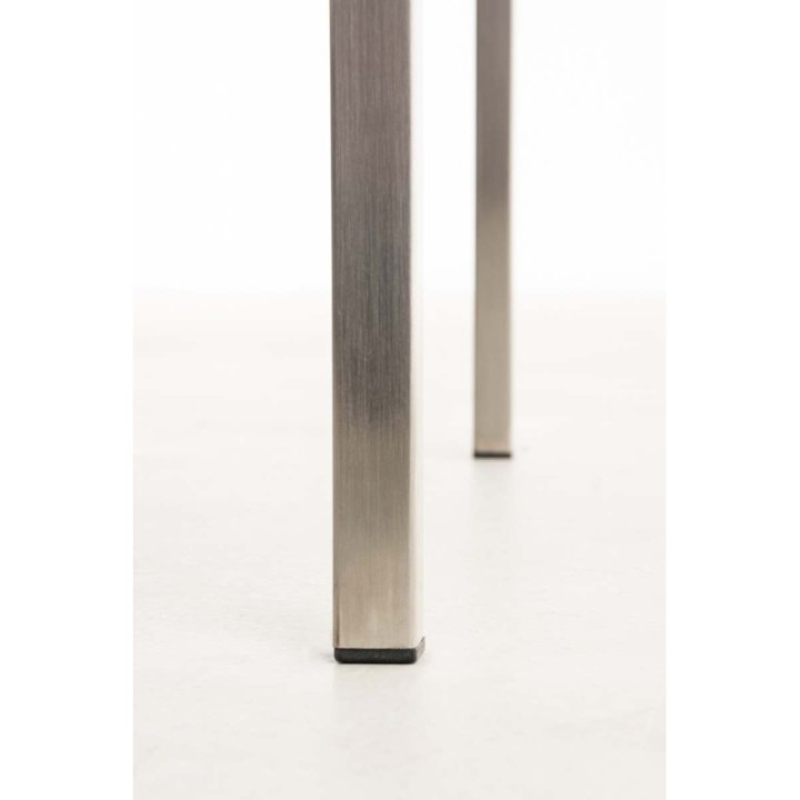 2er Set Barhocker Torino Kunstleder edelstahl
