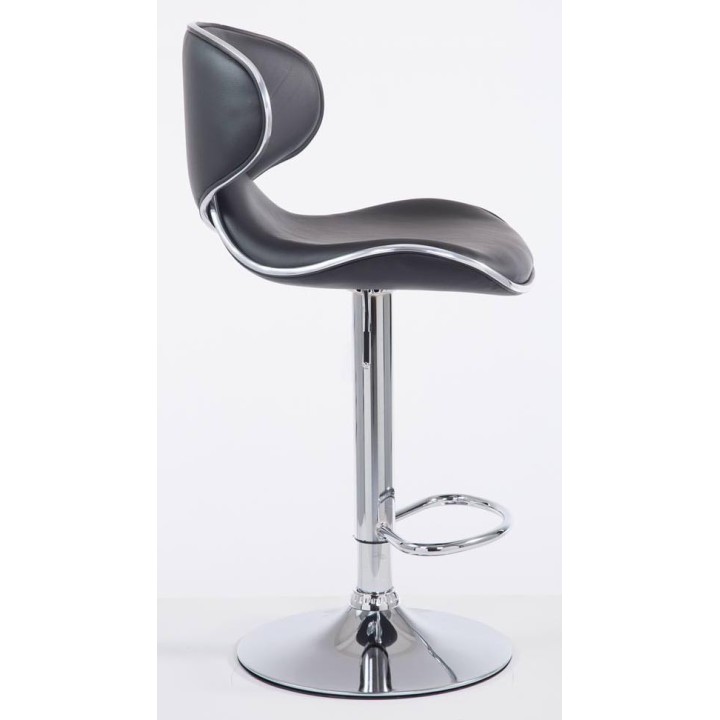 2er Set Barhocker Las Vegas V2 Kunstleder chrom