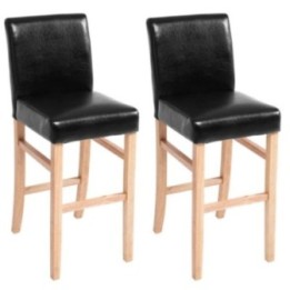 2er Set Barhocker Alvin Kunstleder natura