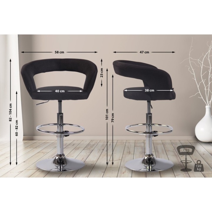 Barhocker Jaen Stoff