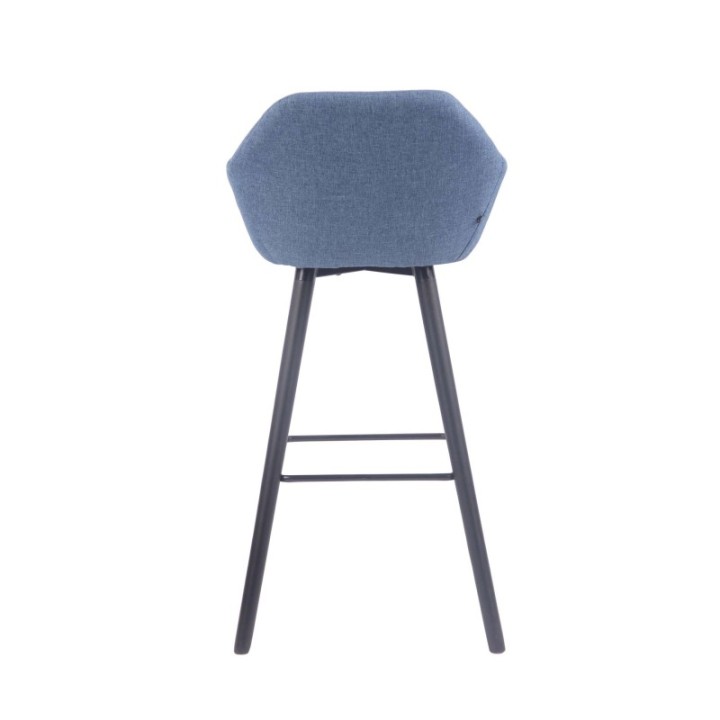 Barhocker Adelaide Stoff schwarz