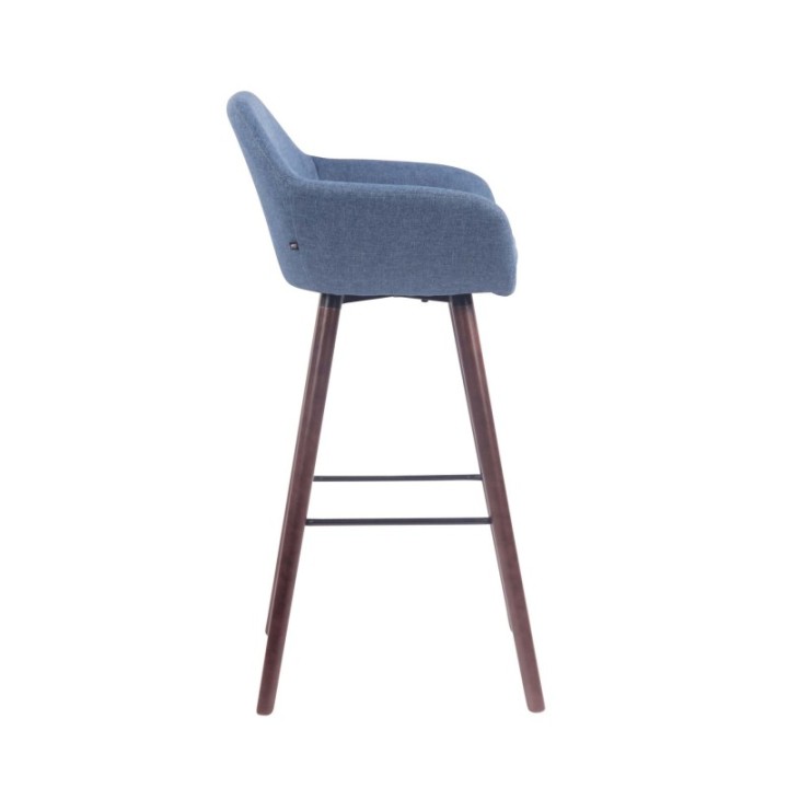 Barhocker Adelaide Stoff walnuss