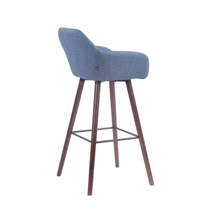 Barhocker Adelaide Stoff walnuss