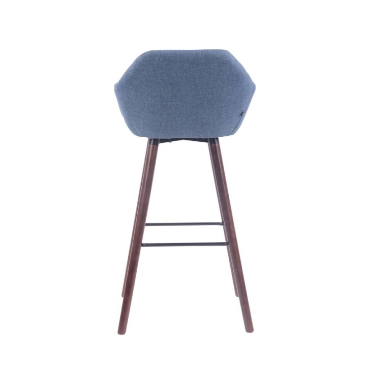 Barhocker Adelaide Stoff walnuss