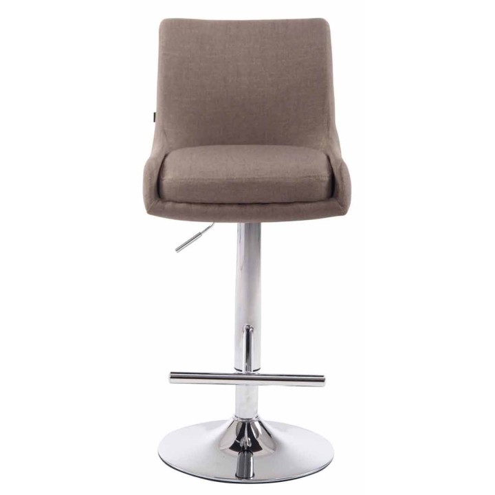 2er Set Barhocker Club Stoff chrom