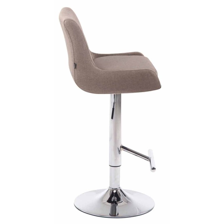 2er Set Barhocker Club Stoff chrom