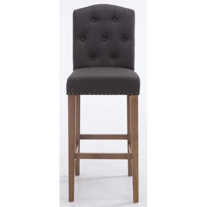 2er Set Barhocker Louise Stoff antik-hell