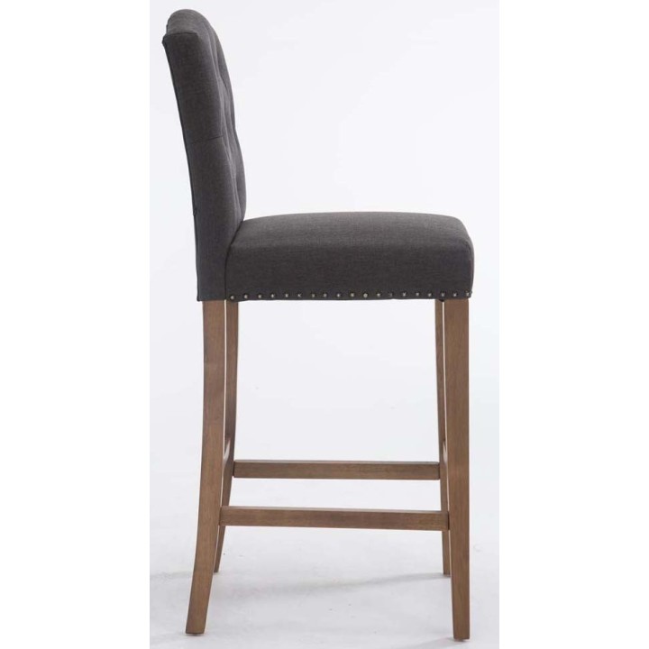2er Set Barhocker Louise Stoff antik-hell