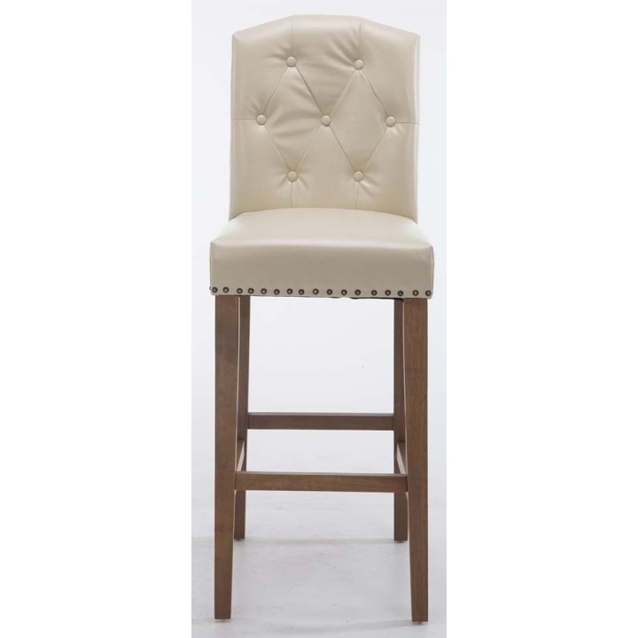 2er Set Barhocker Louise Kunstleder antik-hell