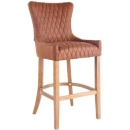 Barhocker Hanoi Vintage Kunstleder antik-hell