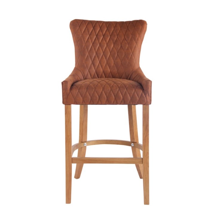 Barhocker Hanoi Vintage Kunstleder antik-hell