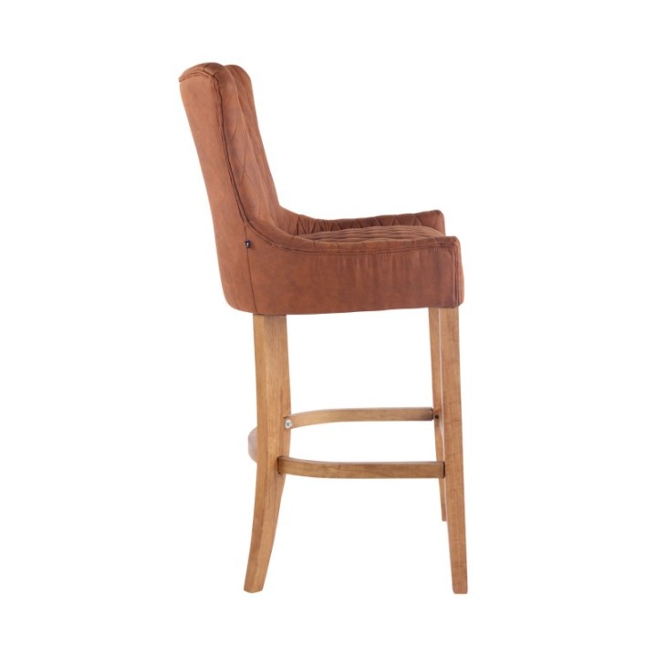 Barhocker Hanoi Vintage Kunstleder antik-hell