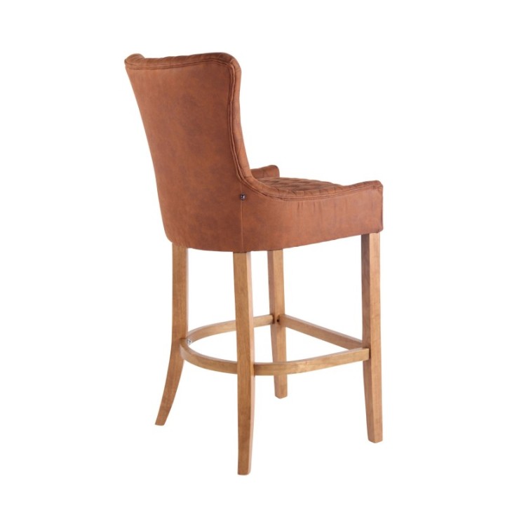 Barhocker Hanoi Vintage Kunstleder antik-hell
