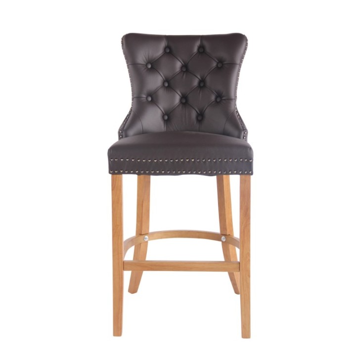 Barhocker Taipeh Echtleder antik-hell
