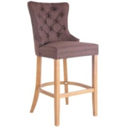 Barhocker Taipeh Stoff antik-hell
