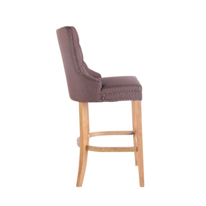 Barhocker Taipeh Stoff antik-hell