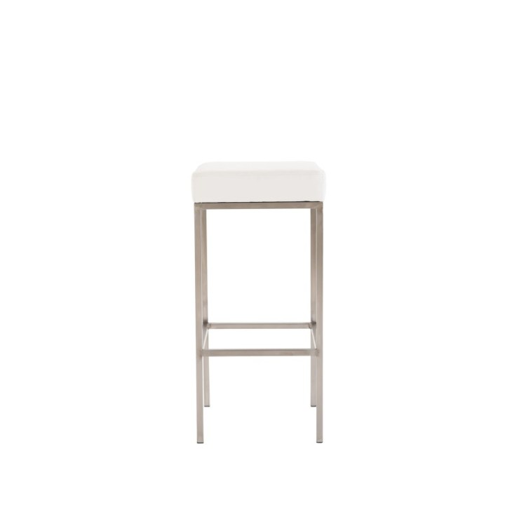 Barhocker Newark 85 Kunstleder edelstahl