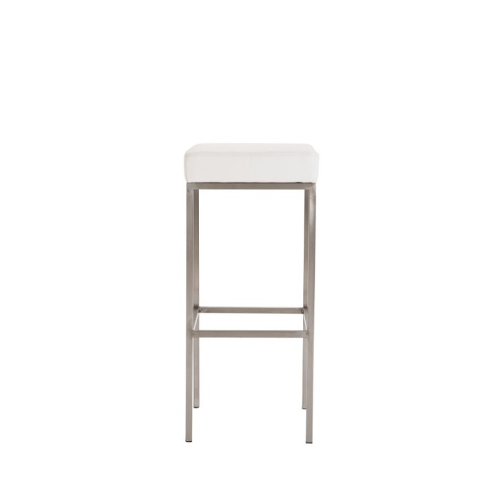 Barhocker Newark 80 Kunstleder edelstahl