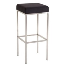 Barhocker Newark 80 Stoff edelstahl