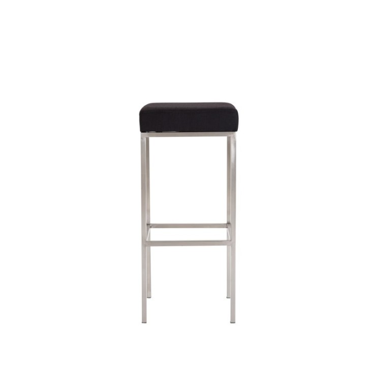 Barhocker Newark 80 Stoff edelstahl