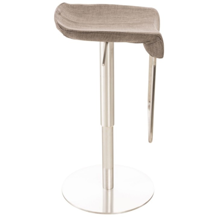 Barhocker Rabat Stoff edelstahl