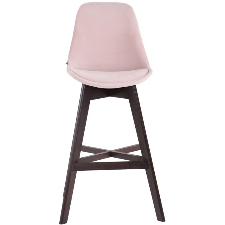 2er Set Barhocker Cannes Samt cappuccino