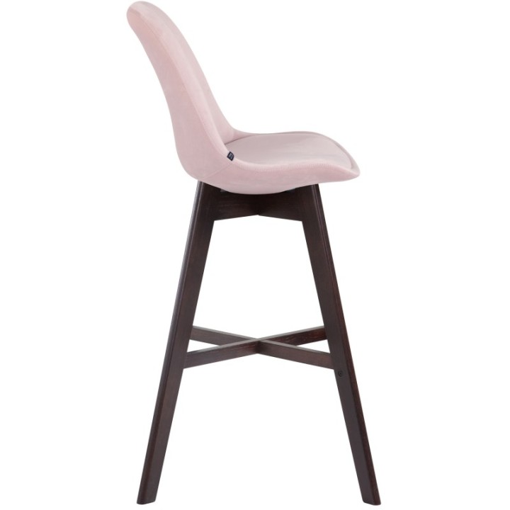 2er Set Barhocker Cannes Samt cappuccino