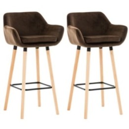 2er Set Barhocker Grant Samt