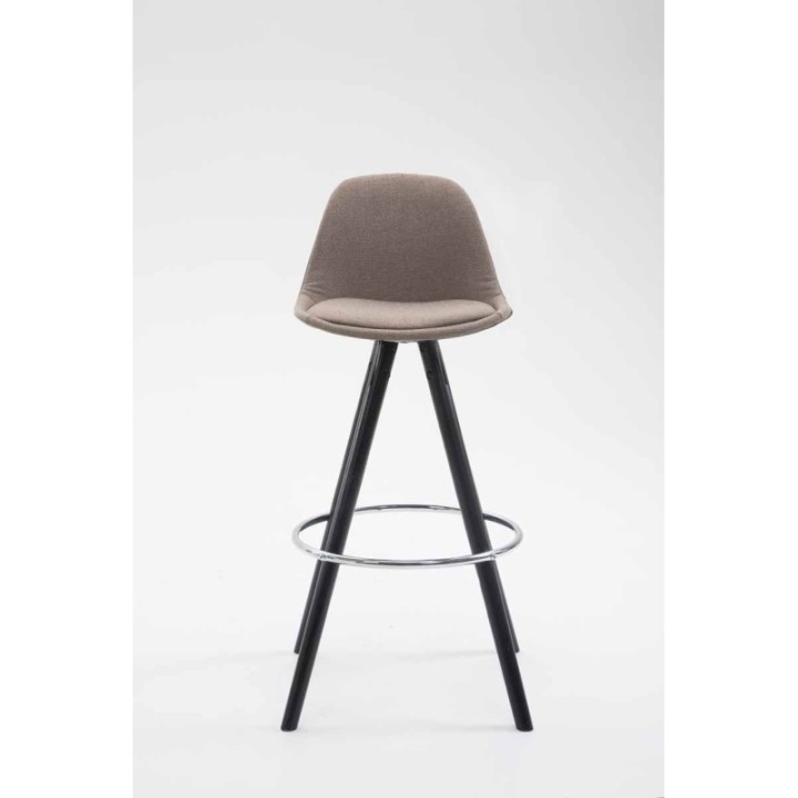 Barhocker Franklin Stoff Rund schwarz