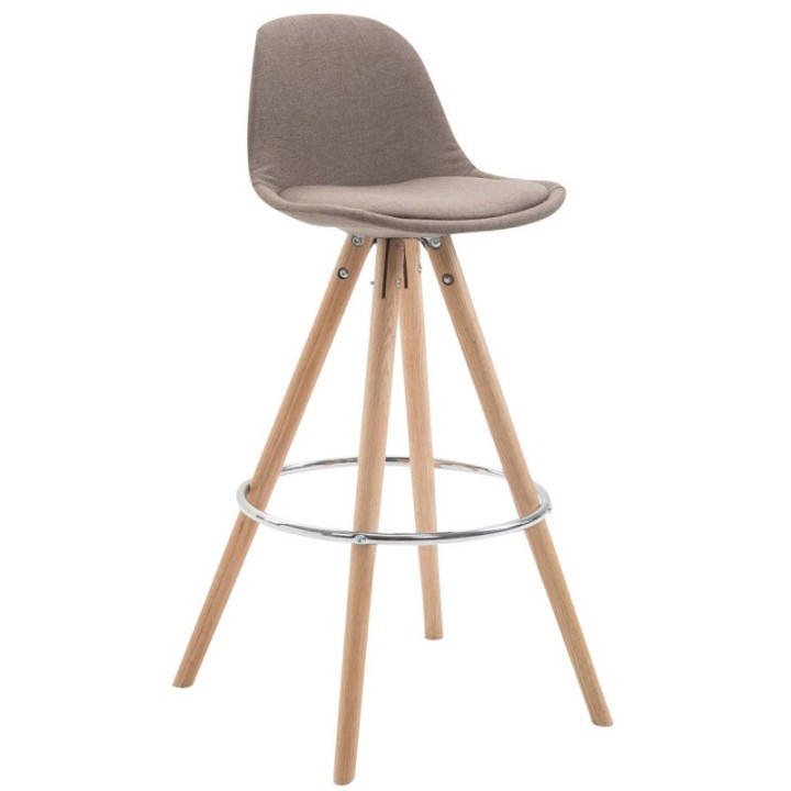 Barhocker Franklin Stoff Rund natura