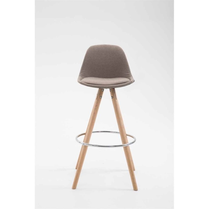Barhocker Franklin Stoff Rund natura