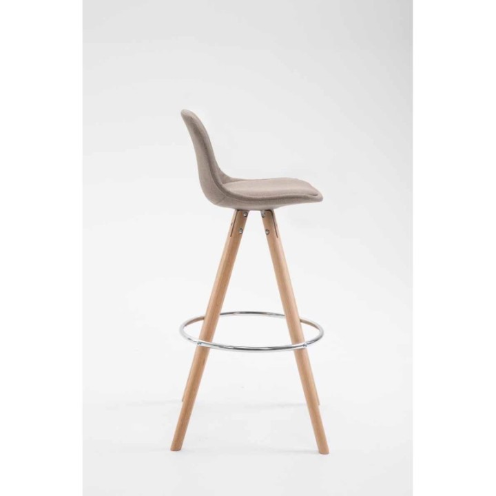 Barhocker Franklin Stoff Rund natura