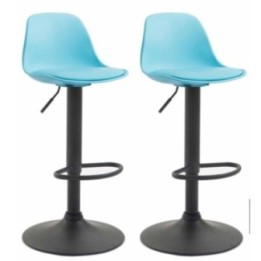 2er Set Barhocker Kiel Kunststoff schwarz