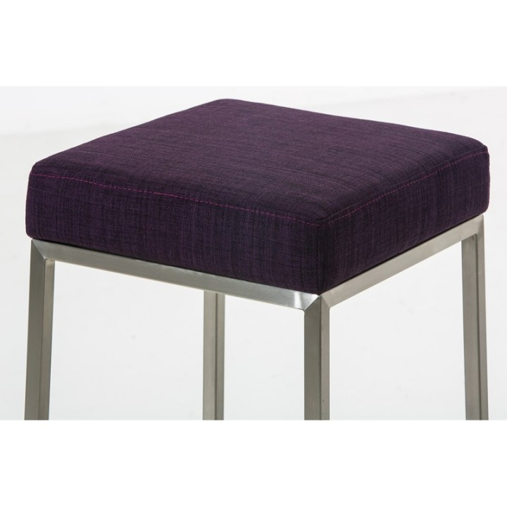 2er Set Barhocker Montreal 85 Stoff edelstahl