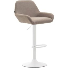 Barhocker Braga Stoff weiß