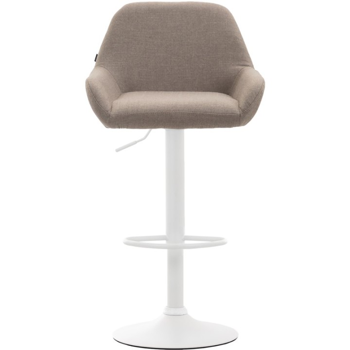 Barhocker Braga Stoff weiß