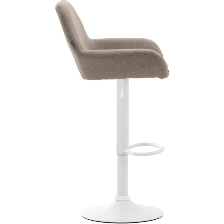 Barhocker Braga Stoff weiß