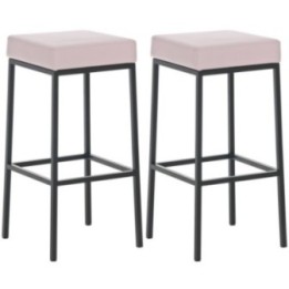 2er Set Barhocker Montreal 85 Kunstleder schwarz