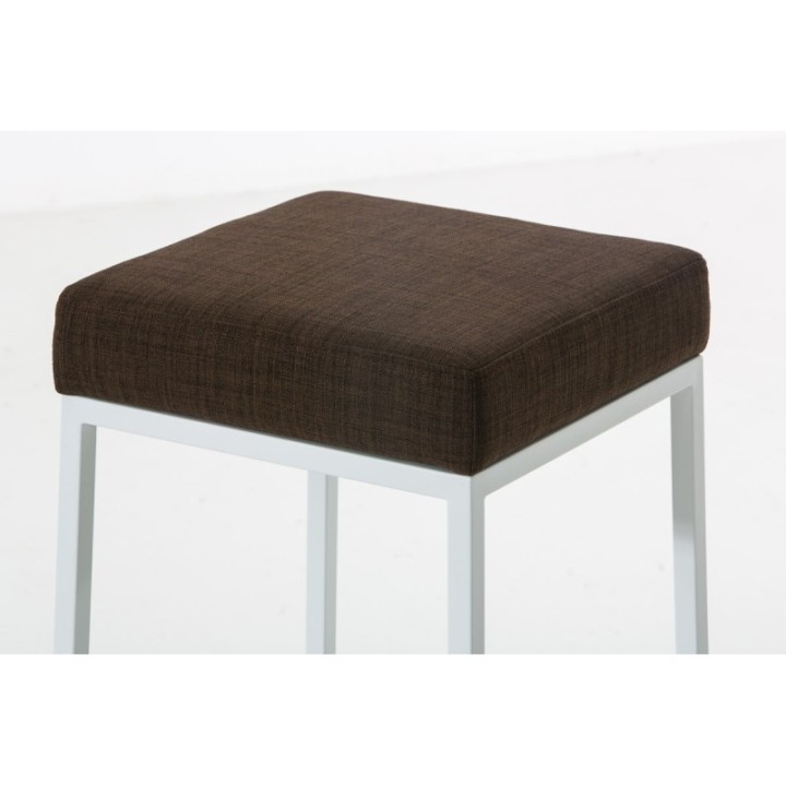2er Set Barhocker Montreal 80 Stoff weiß