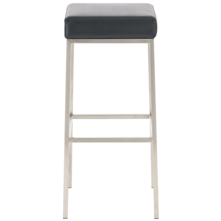 2er Set Barhocker Montreal 80 Kunstleder edelstahl