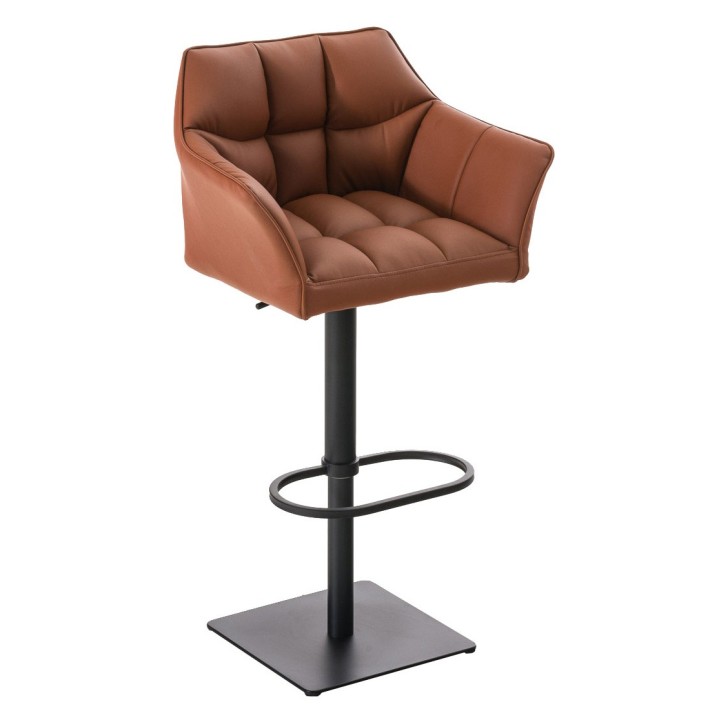 2er Set Barhocker Damaso Kunstleder schwarz
