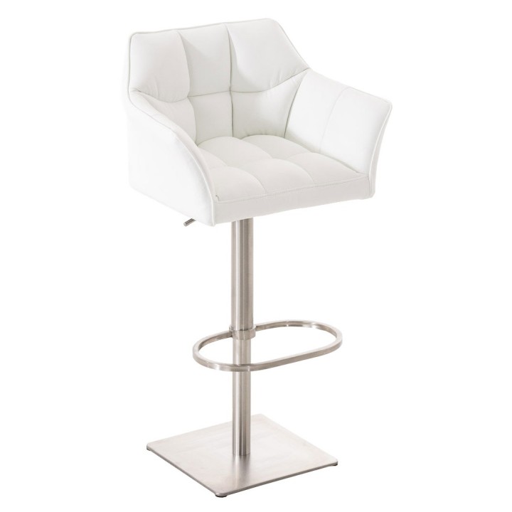 2er Set Barhocker Damaso Kunstleder edelstahl