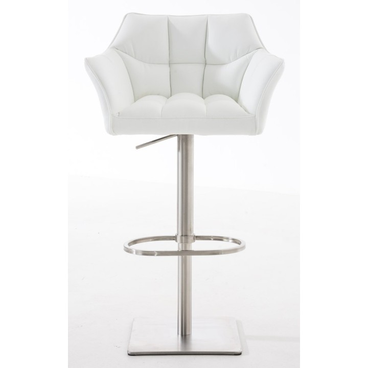 2er Set Barhocker Damaso Kunstleder edelstahl