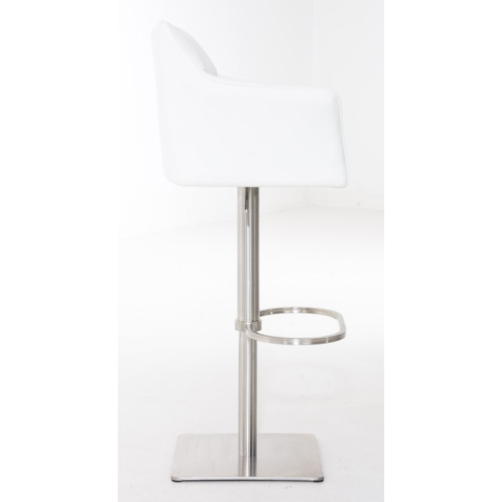 2er Set Barhocker Damaso Kunstleder edelstahl