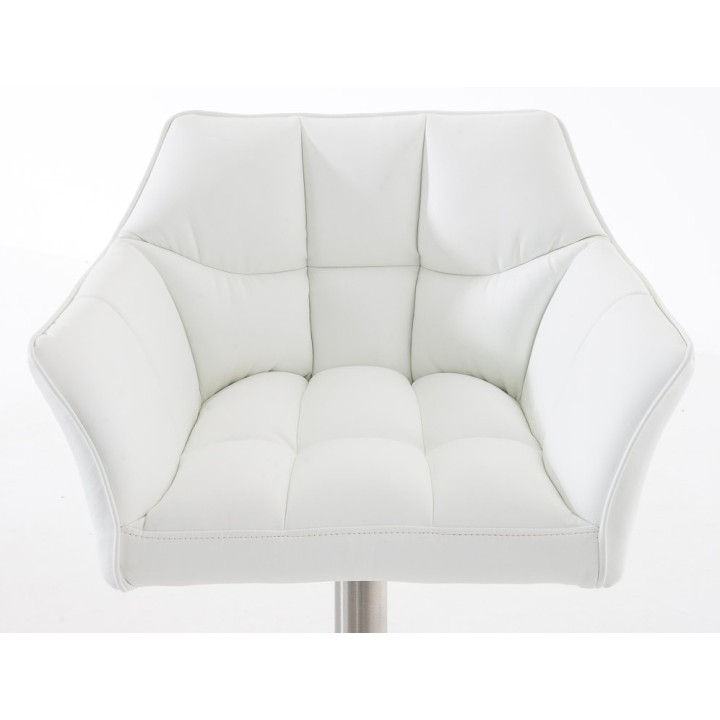 2er Set Barhocker Damaso Kunstleder edelstahl
