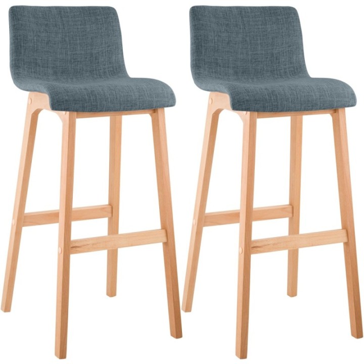 2er Set Barhocker Hoover Stoff Natura