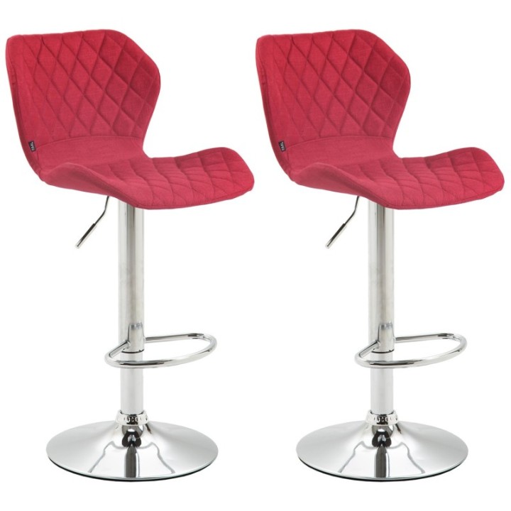 2er Set Barhocker Cork Stoff chrom
