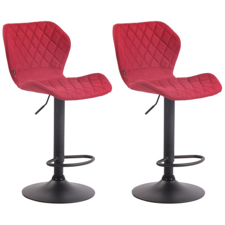 2er Set Barhocker Cork Stoff schwarz
