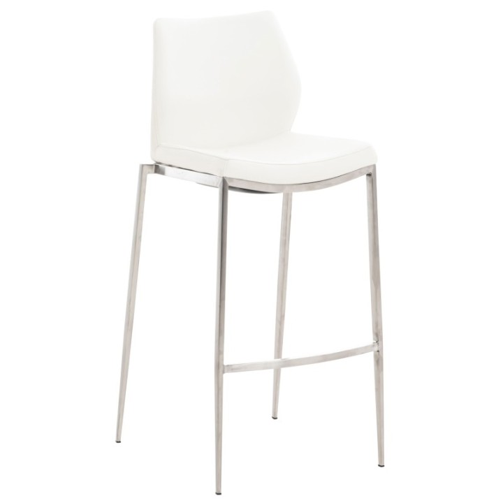Barhocker Matola Kunstleder edelstahl