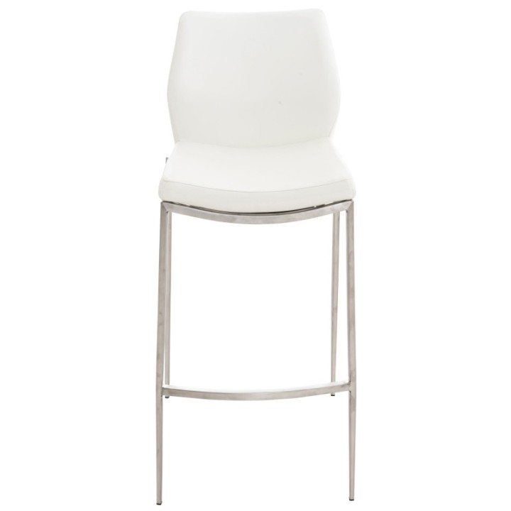 Barhocker Matola Kunstleder edelstahl